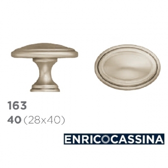 Ручка-кнопка Enrico Cassina 28х40мм, никель полированный