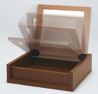 Шарнир откидной крышки ящика с плавным закрыванием 600-800 Ncm, чёрный