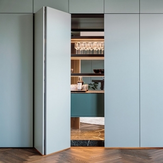 Комплект фурнитуры HAWA Folding Concepta III 20 PUSH Н=1200-2200 мм, левый